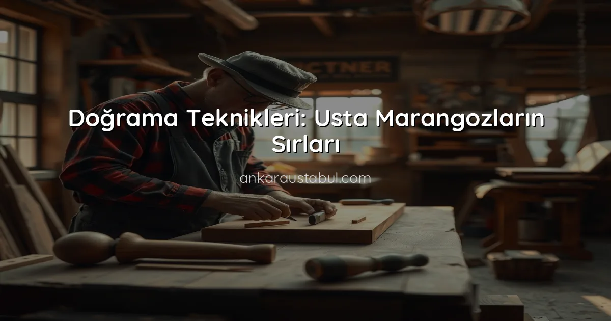 Doğrama Teknikleri: Usta Marangozların Sırları