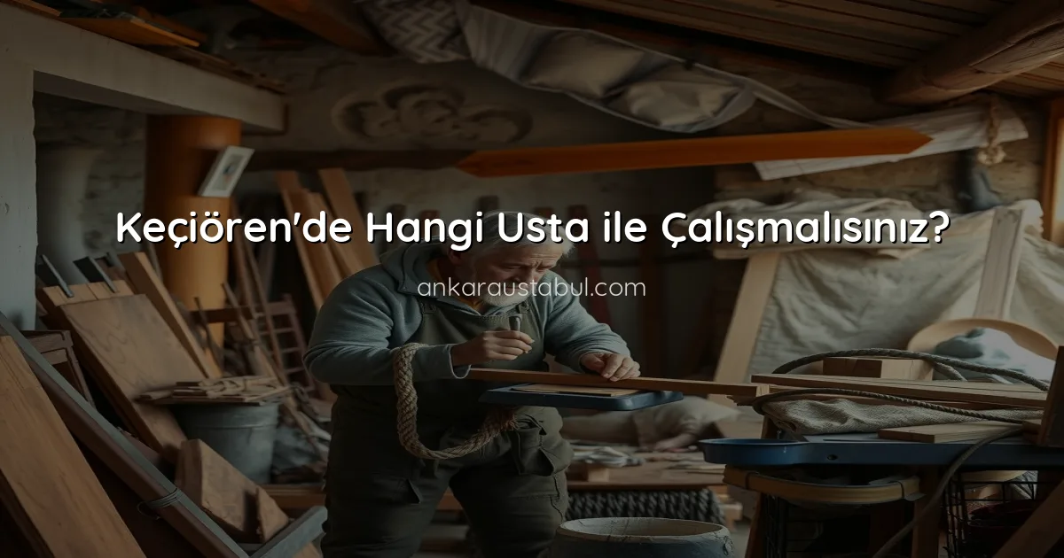 Keçiören'de Hangi Usta ile Çalışmalısınız?
