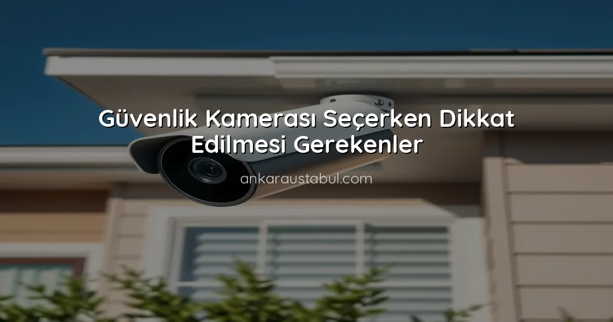 Güvenlik Kamerası Seçerken Dikkat Edilmesi Gerekenler