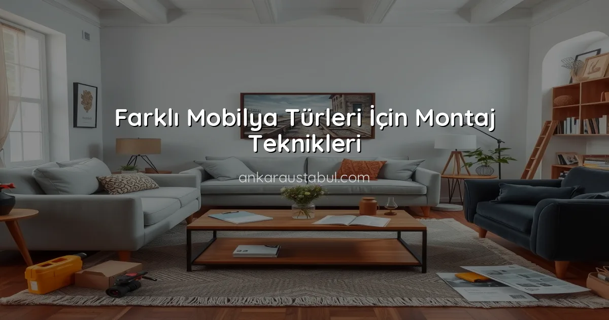Farklı Mobilya Türleri İçin Montaj Teknikleri