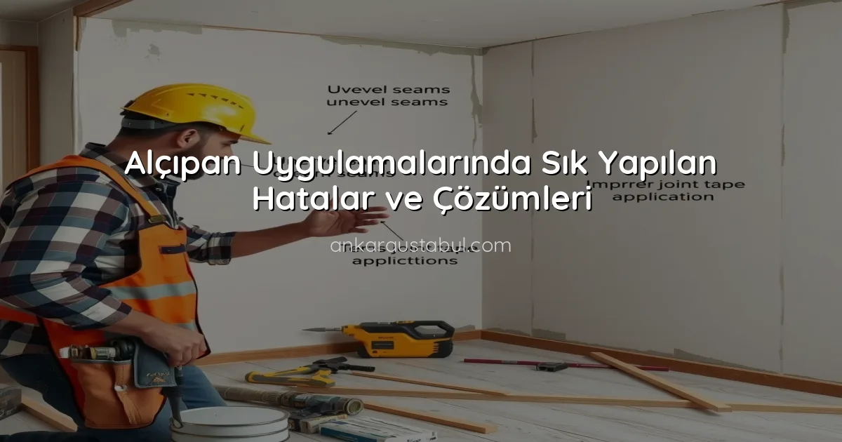 Alçıpan Uygulamalarında Sık Yapılan Hatalar ve Çözümleri