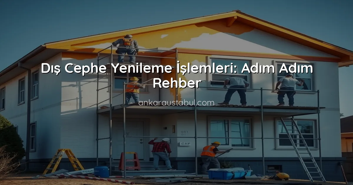 Dış Cephe Yenileme İşlemleri: Adım Adım Rehber
