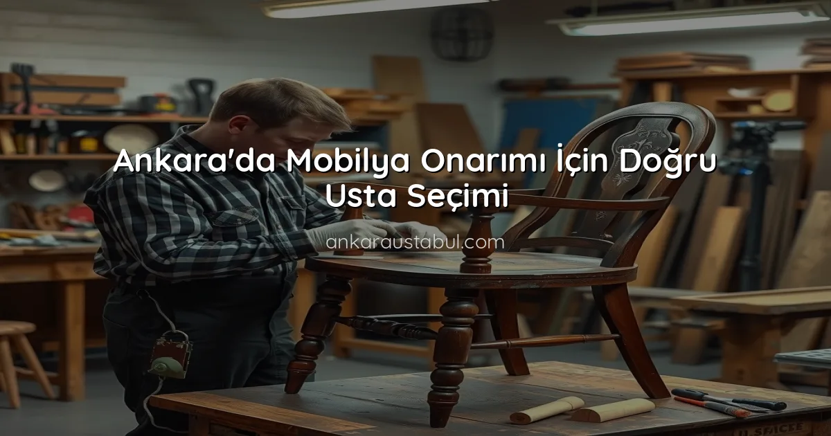 Ankara'da Mobilya Onarımı İçin Doğru Usta Seçimi