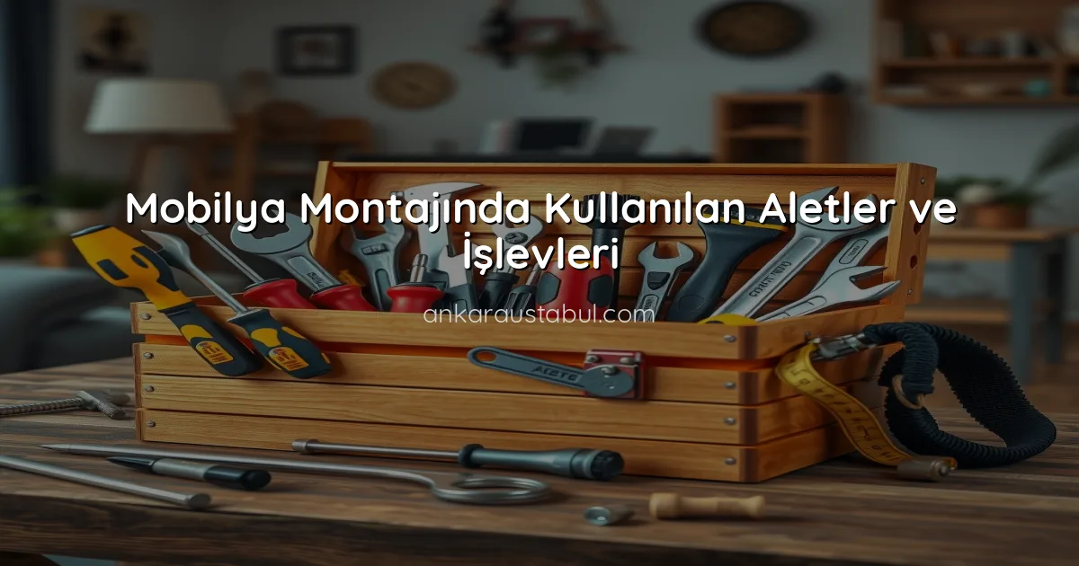 Mobilya Montajında Kullanılan Aletler ve İşlevleri