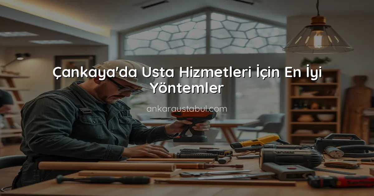 Çankaya'da Usta Hizmetleri İçin En İyi Yöntemler