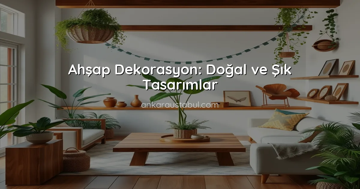 Ahşap Dekorasyon: Doğal ve Şık Tasarımlar