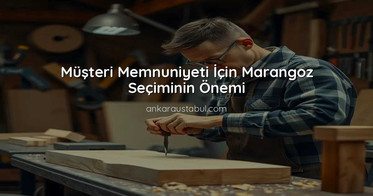 Müşteri Memnuniyeti İçin Marangoz Seçiminin Önemi