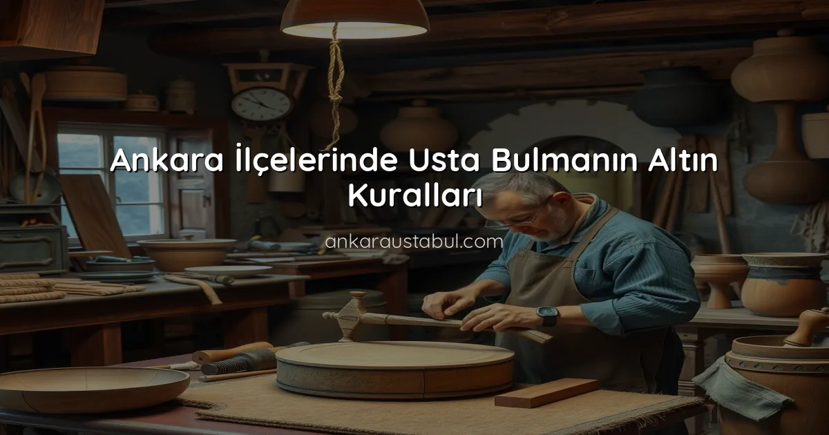 Ankara İlçelerinde Usta Bulmanın Altın Kuralları