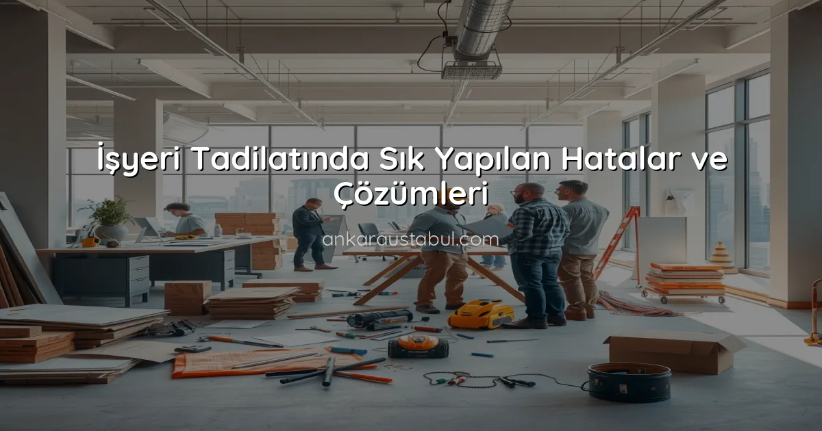 İşyeri Tadilatında Sık Yapılan Hatalar ve Çözümleri