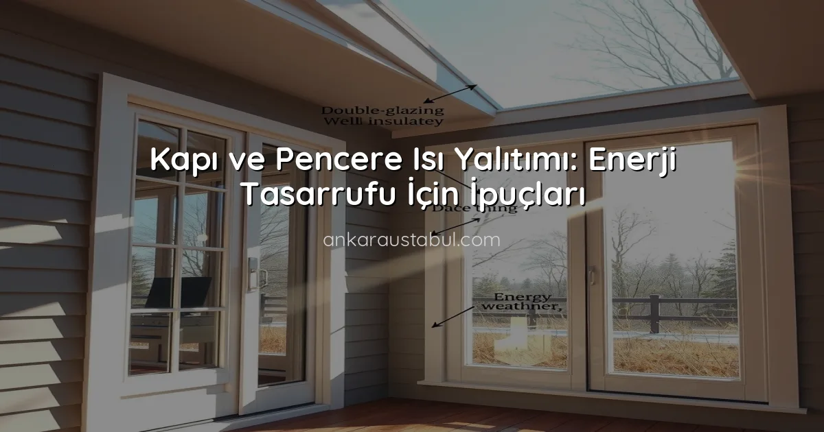 Kapı ve Pencere Isı Yalıtımı: Enerji Tasarrufu İçin İpuçları
