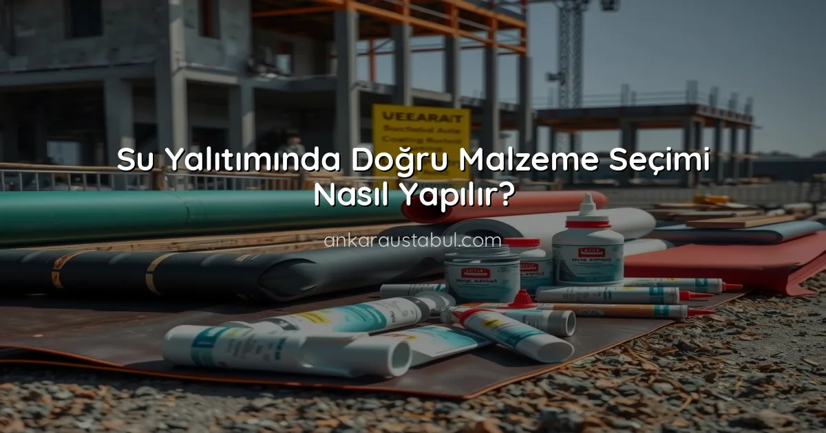 Su Yalıtımında Doğru Malzeme Seçimi Nasıl Yapılır?