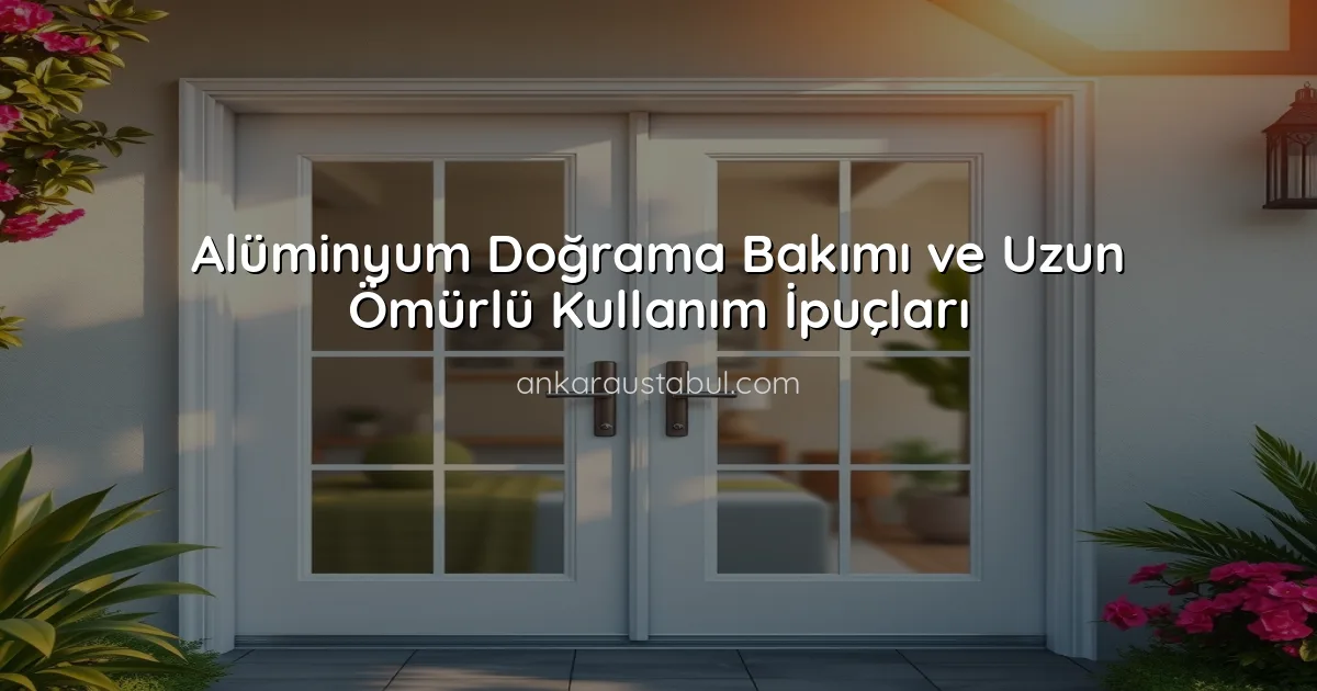 Alüminyum Doğrama Bakımı ve Uzun Ömürlü Kullanım İpuçları
