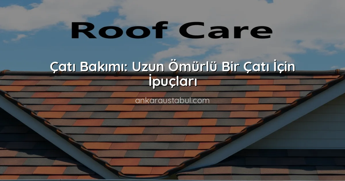 Çatı Bakımı: Uzun Ömürlü Bir Çatı İçin İpuçları