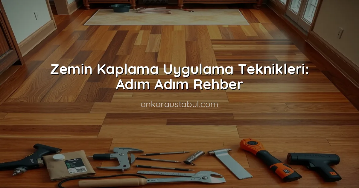 Zemin Kaplama Uygulama Teknikleri: Adım Adım Rehber