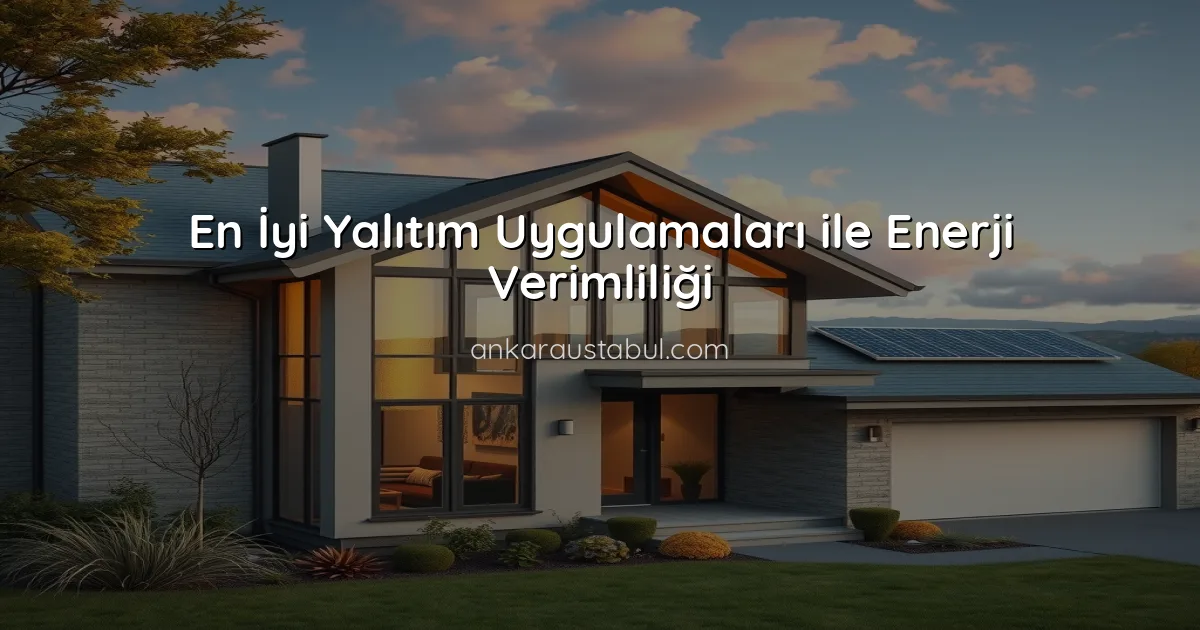En İyi Yalıtım Uygulamaları ile Enerji Verimliliği