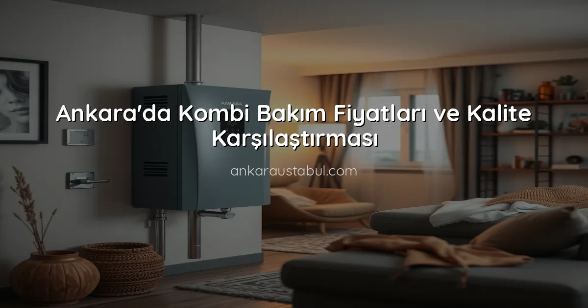Ankara'da Kombi Bakım Fiyatları ve Kalite Karşılaştırması