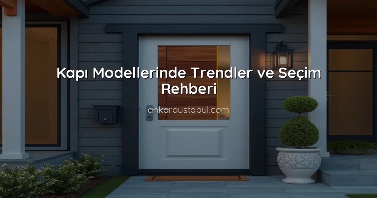Kapı Modellerinde Trendler ve Seçim Rehberi