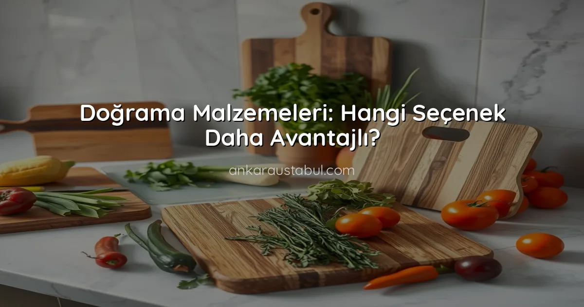 Doğrama Malzemeleri: Hangi Seçenek Daha Avantajlı?