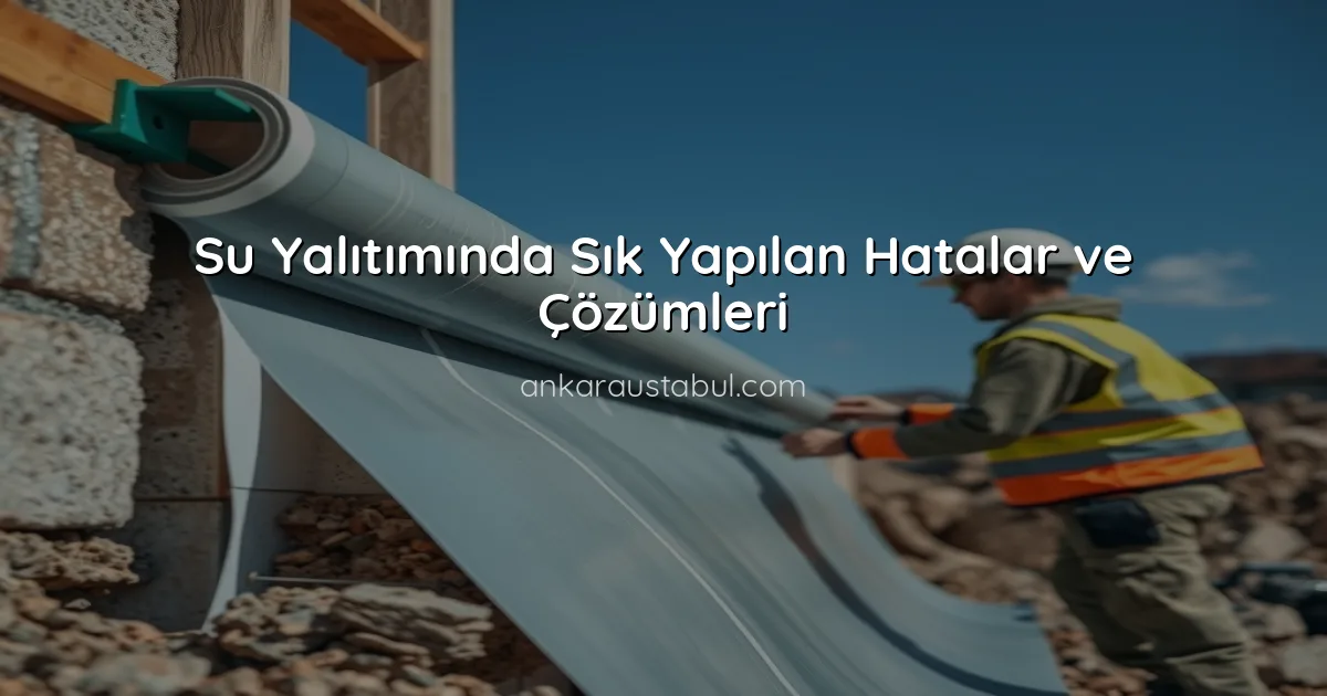 Su Yalıtımında Sık Yapılan Hatalar ve Çözümleri