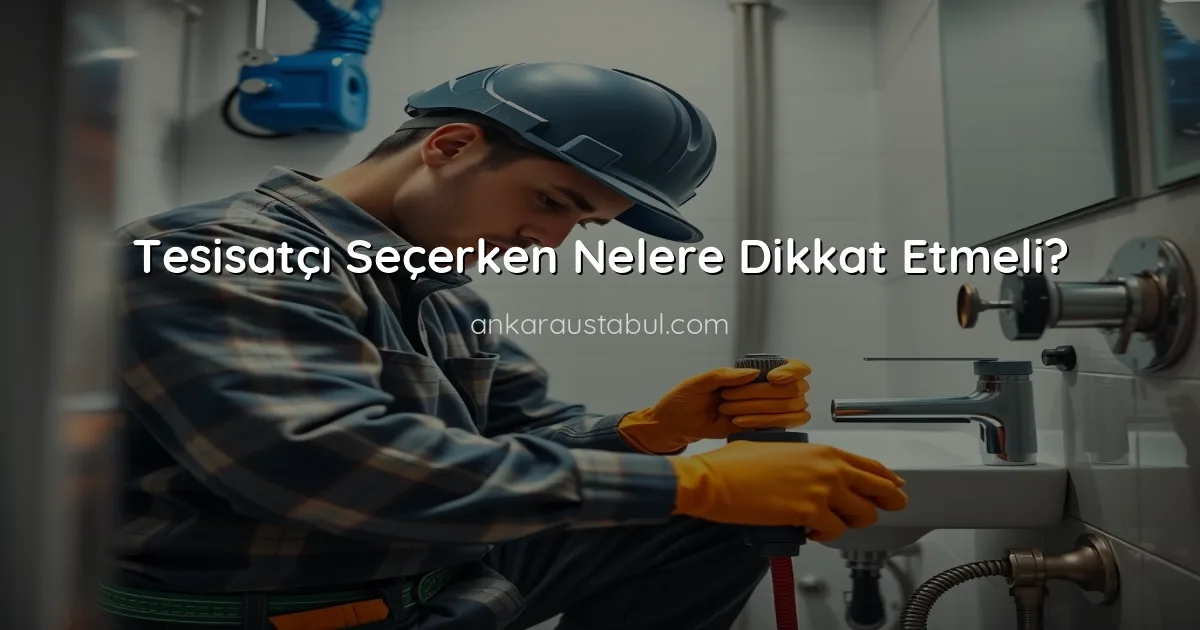 Tesisatçı Seçerken Nelere Dikkat Etmeli?