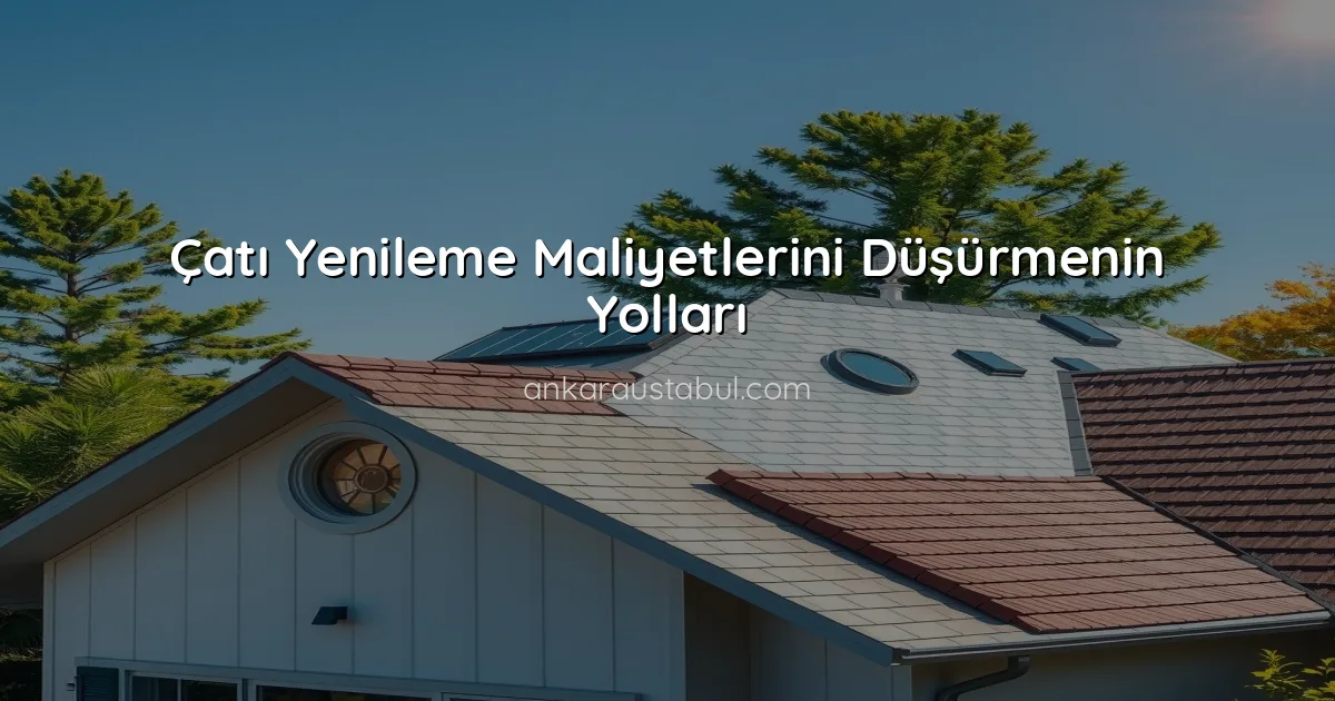 Çatı Yenileme Maliyetlerini Düşürmenin Yolları