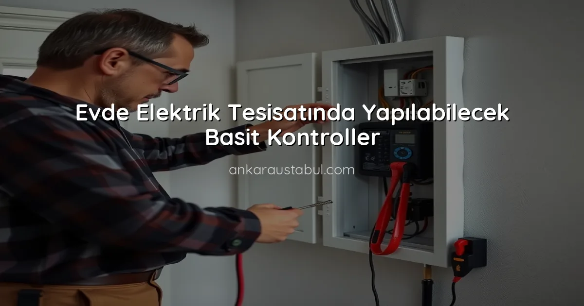 Evde Elektrik Tesisatında Yapılabilecek Basit Kontroller