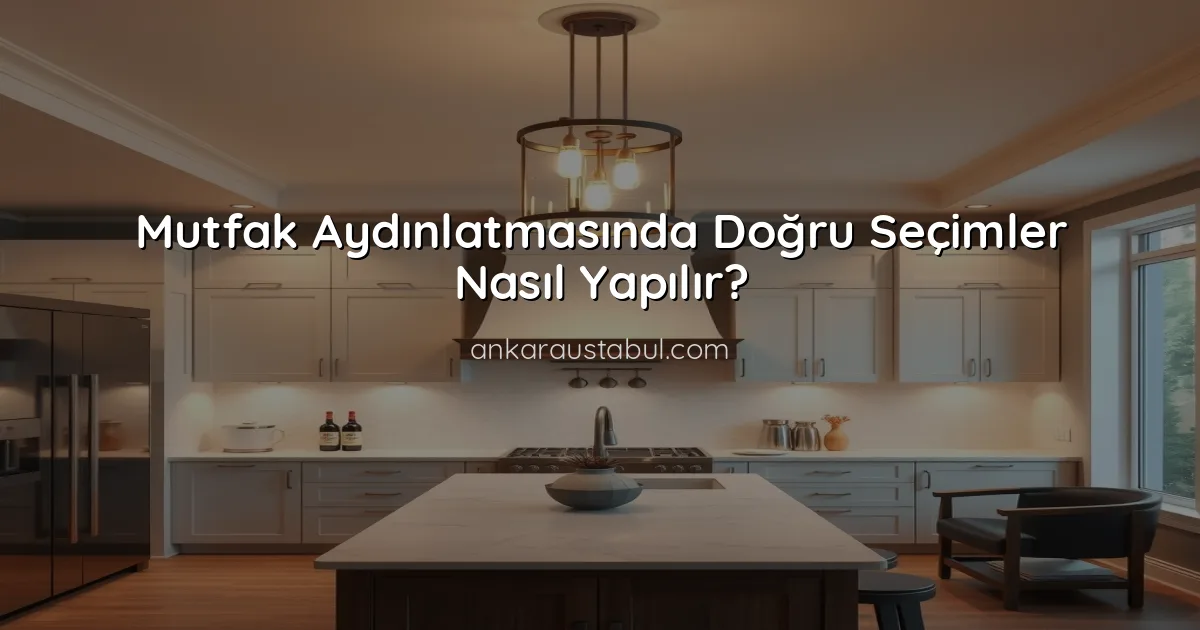 Mutfak Aydınlatmasında Doğru Seçimler Nasıl Yapılır?