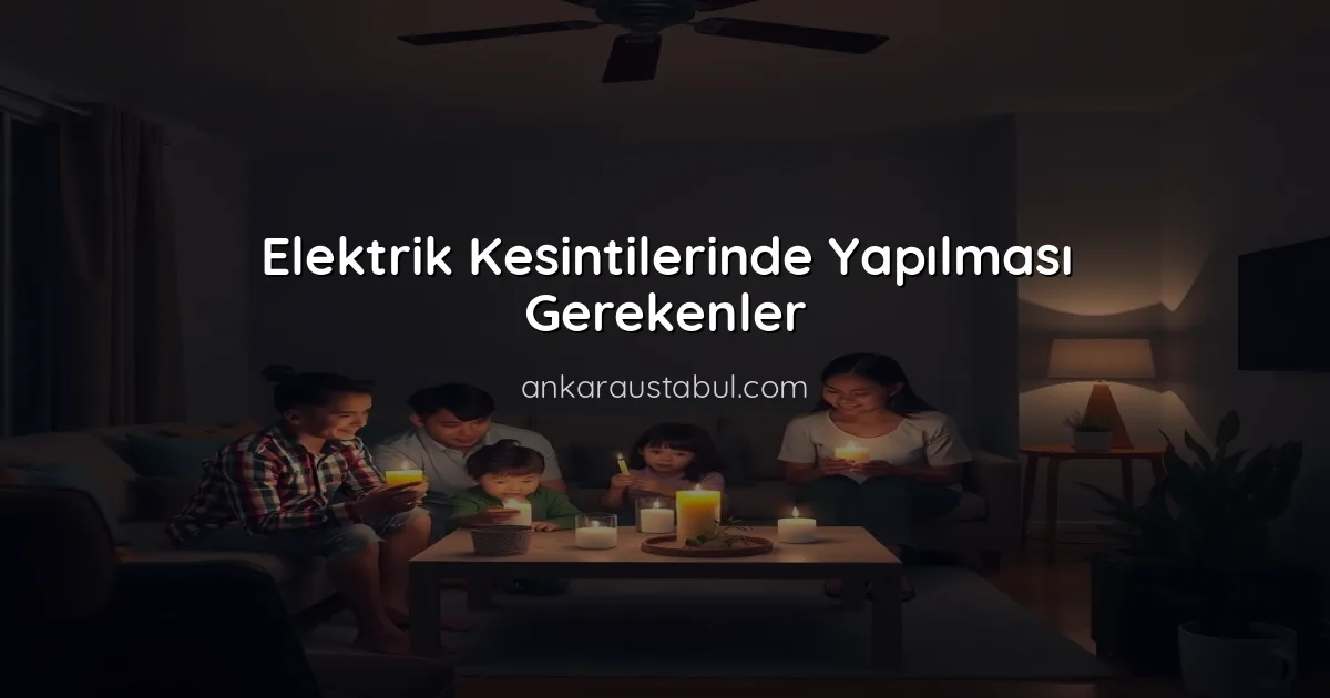 Elektrik Kesintilerinde Yapılması Gerekenler