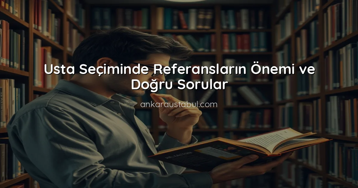 Usta Seçiminde Referansların Önemi ve Doğru Sorular