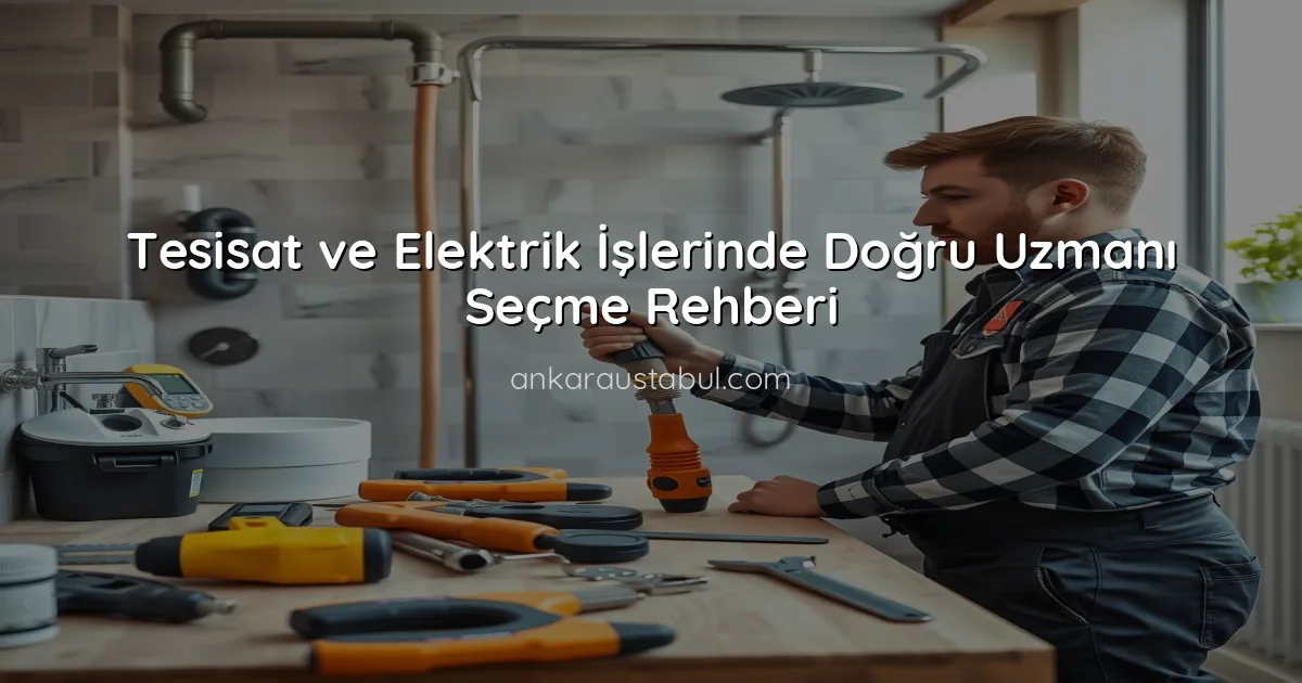 Tesisat ve Elektrik İşlerinde Doğru Uzmanı Seçme Rehberi