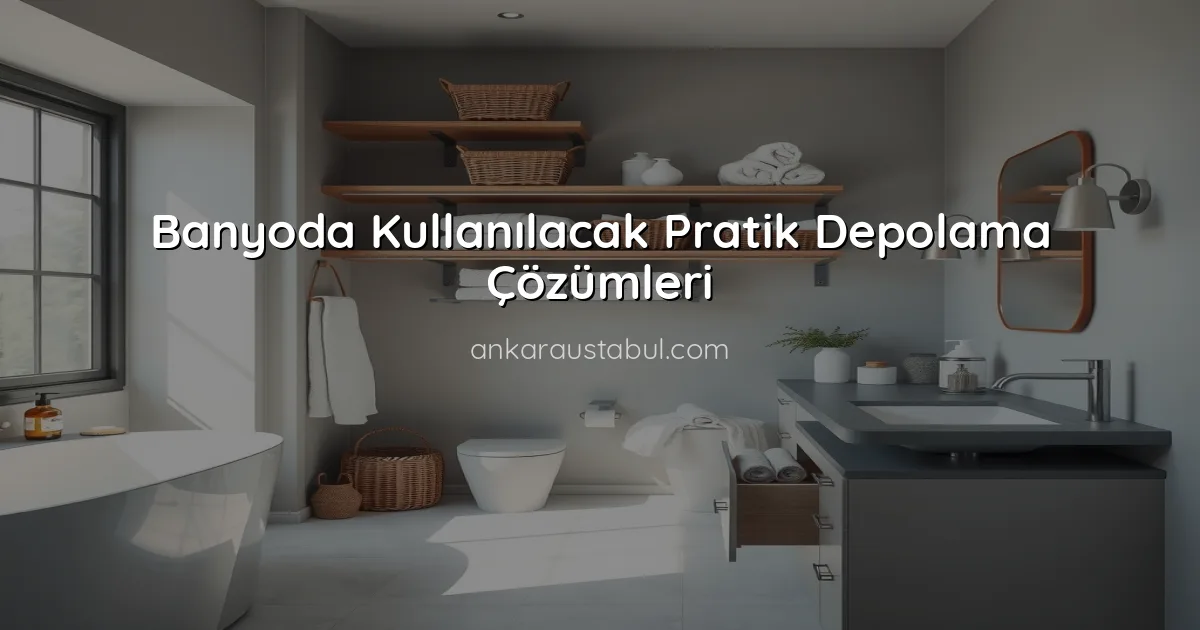 Banyoda Kullanılacak Pratik Depolama Çözümleri