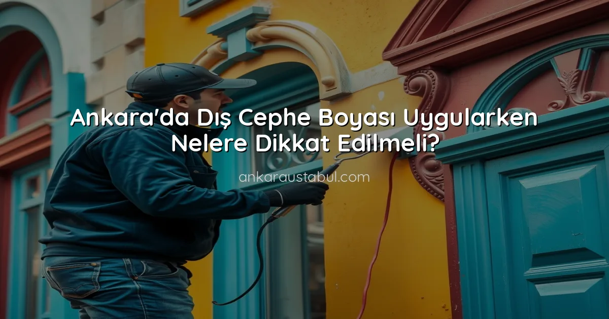 Ankara'da Dış Cephe Boyası Uygularken Nelere Dikkat Edilmeli?