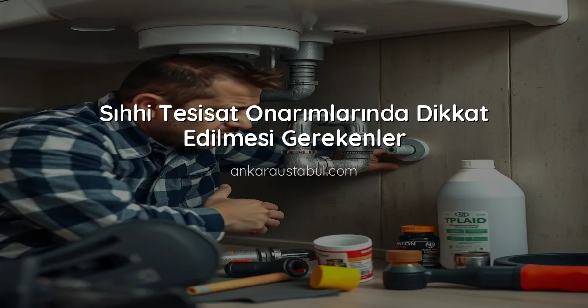 Sıhhi Tesisat Onarımlarında Dikkat Edilmesi Gerekenler