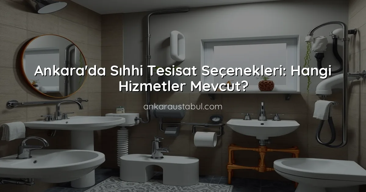 Ankara'da Sıhhi Tesisat Seçenekleri: Hangi Hizmetler Mevcut?