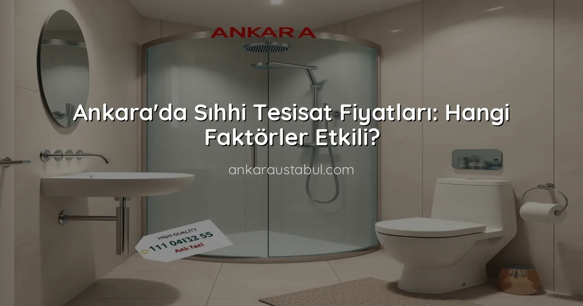 Ankara'da Sıhhi Tesisat Fiyatları: Hangi Faktörler Etkili?