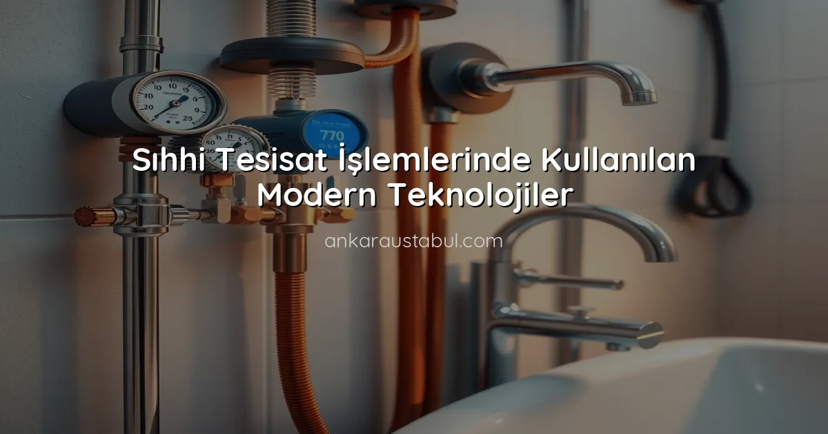 Sıhhi Tesisat İşlemlerinde Kullanılan Modern Teknolojiler
