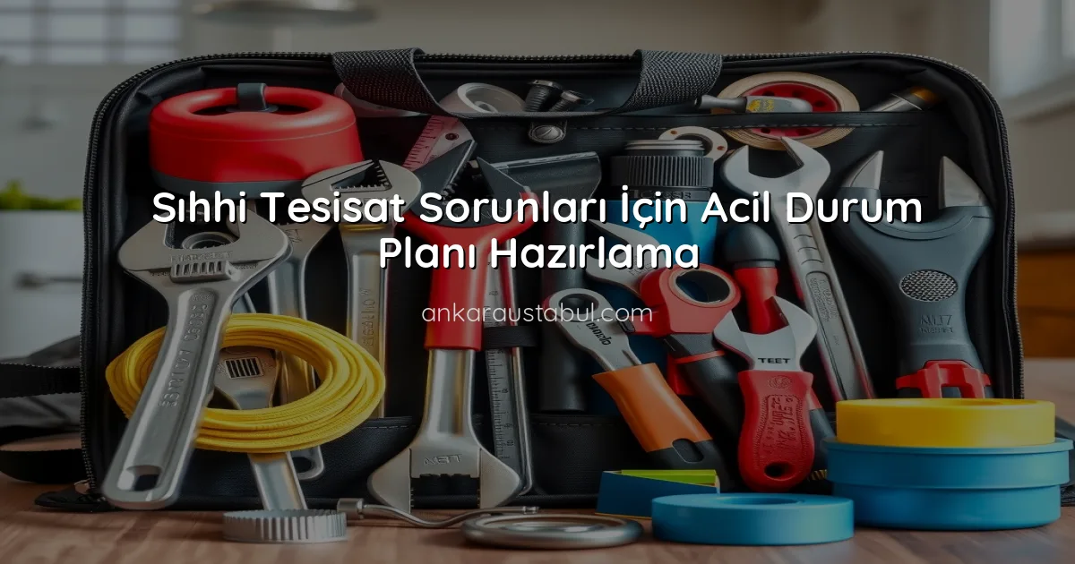 Sıhhi Tesisat Sorunları İçin Acil Durum Planı Hazırlama